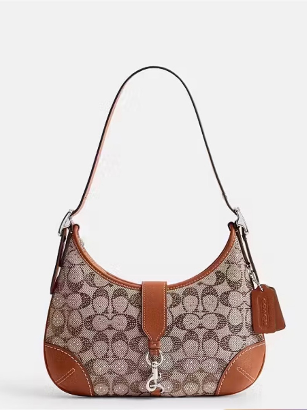 Coach Hamptons Hobo Bag
In Crystal Signature Jacquard - Picture 3 of 5